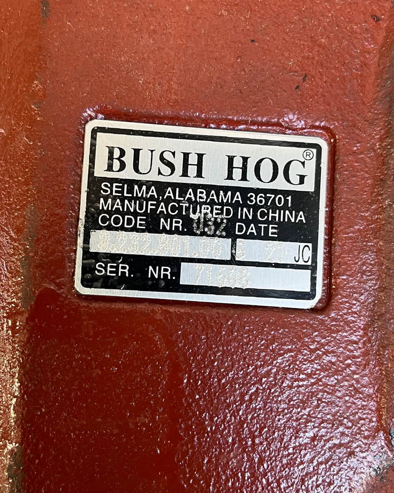 BUSH HOG GEAR BOX ASSY. 71508 Anderson Tractor Inc.