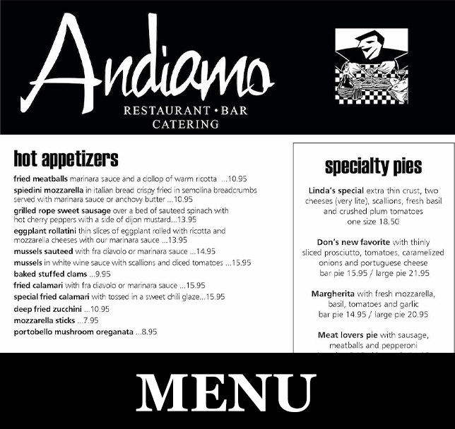 Andiamo Restaurant, Haworth NJ Peaceful Place
