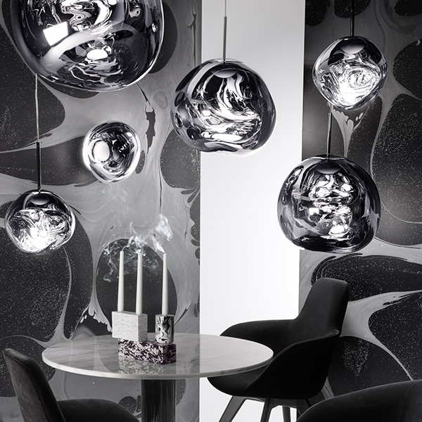 Tom Dixon Melt Pendant LED Copper Small AndLight