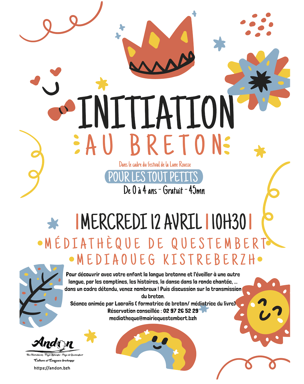 🌈 Initiation Langue bretonne Lune Rousse 2023 Andon