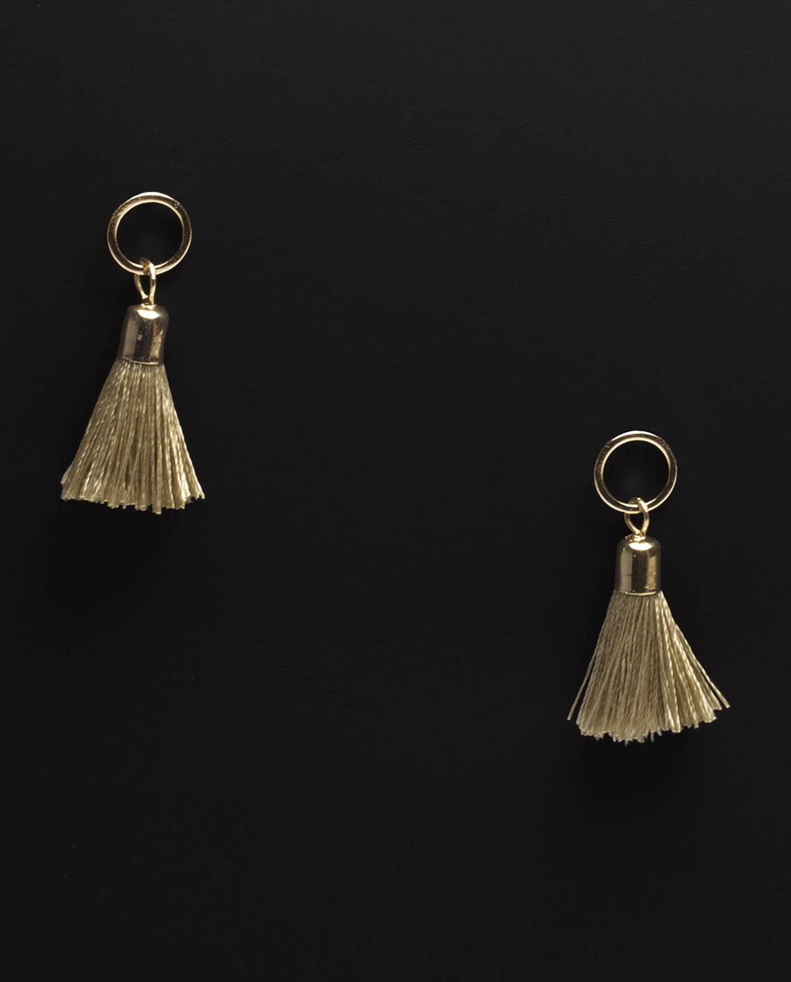 Charm Thread Tassel Drop Earrings In Gold • And Other Essentials