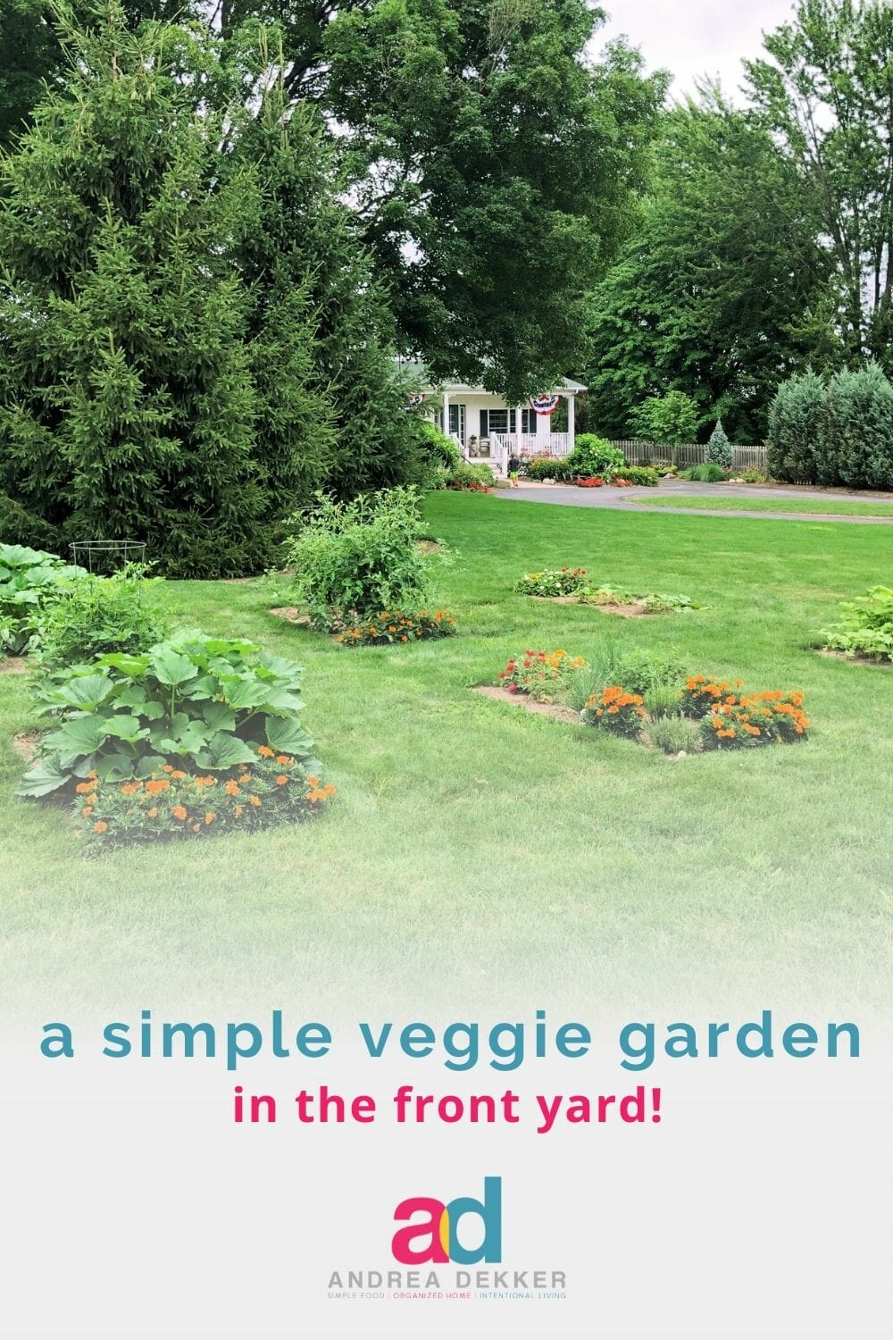 A Simple Front Yard Vegetable Garden Andrea Dekker