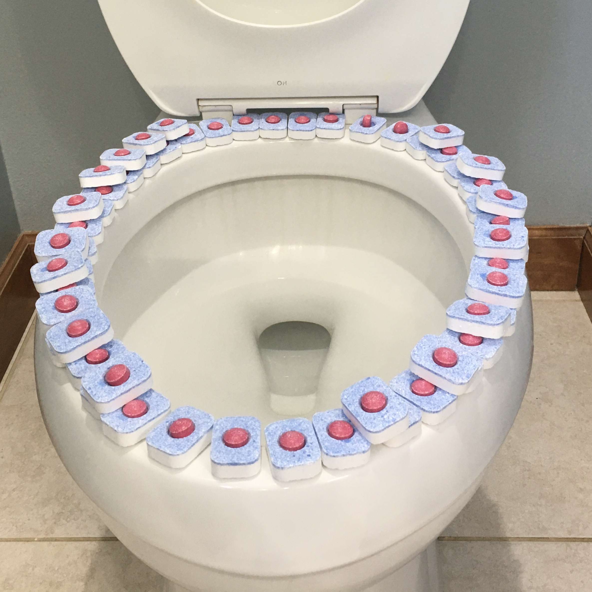 How to Clean Your Entire Bathroom with a Dishwasher Tab! ANDREA JEAN