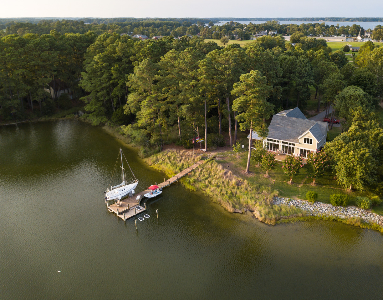 CUSTOM ARCHITECT DESIGNED WATERFRONT IN NORTHERN NECK 735,000 SOLD