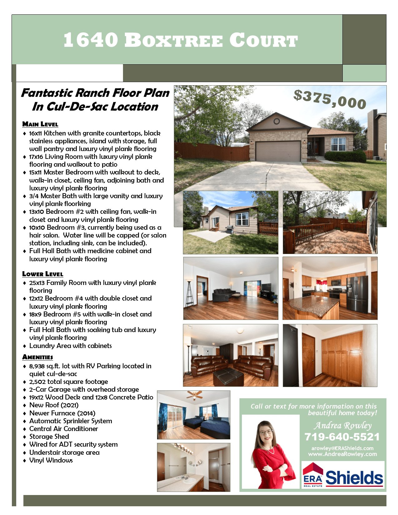 1640 Boxtree Ct. SOLD for 435,000 Andrea Rowley │ ERA Shields