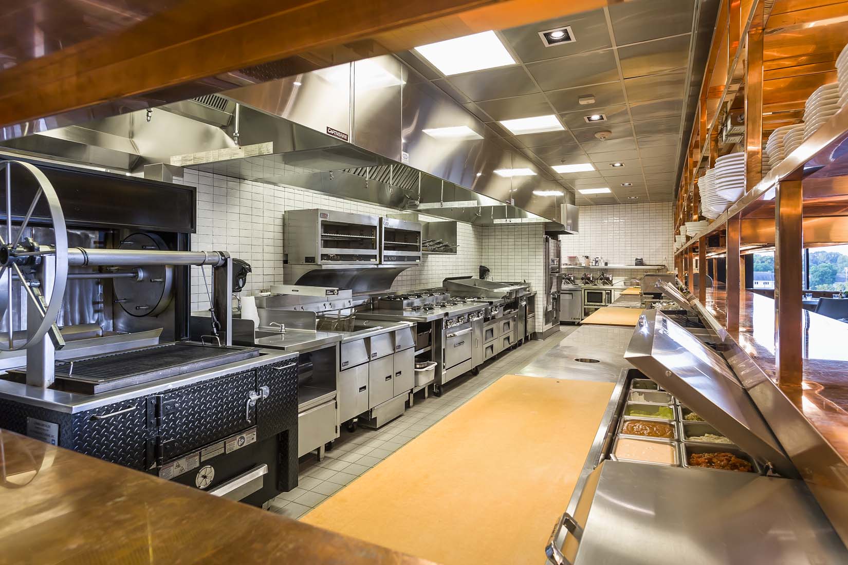 Large high end exhibition kitchen Andrea Rugg Photography