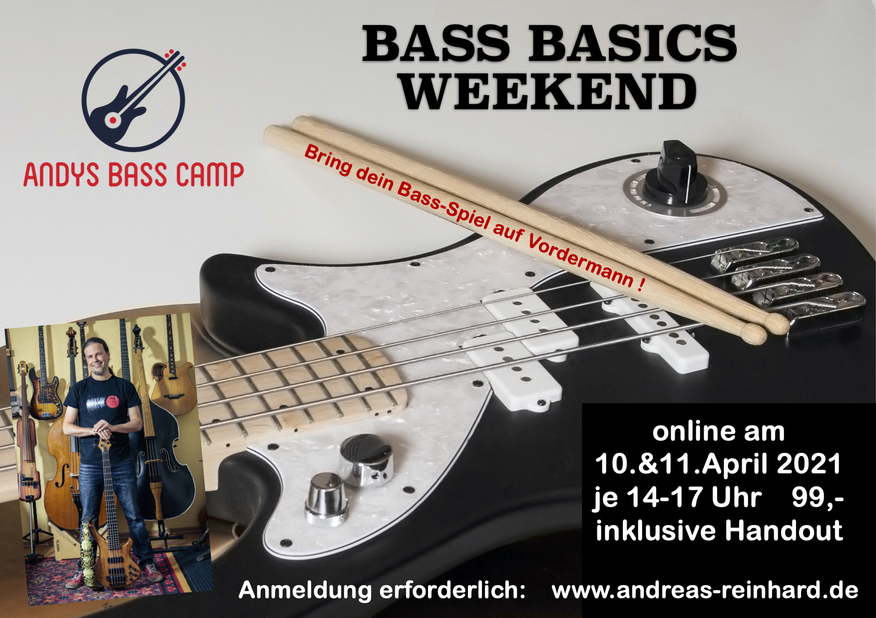 Bass Basics Weekend Andreas Reinhard Bassist