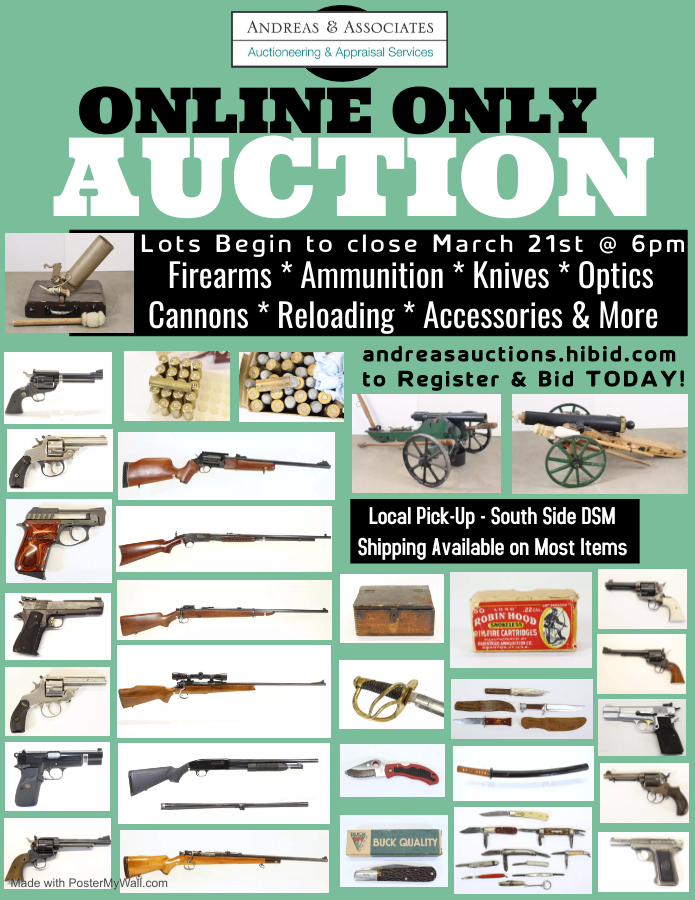 Andreas and Associate, LL Iowa Auctions / Des Moines Auctions