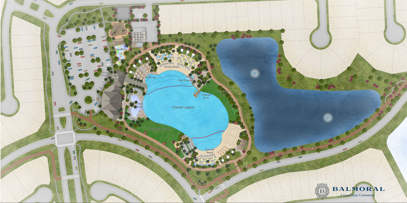 Balmoral Humble, Texas Lagoon Site Plan, Multipurpose Trail