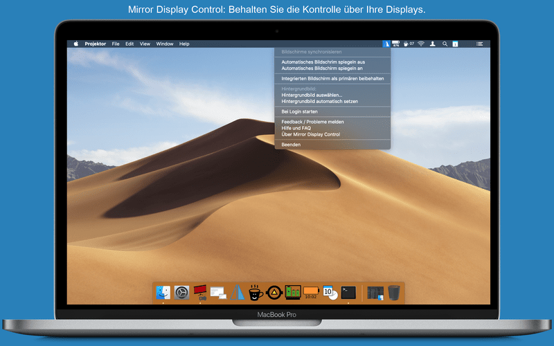Mirror Display Control macOS app