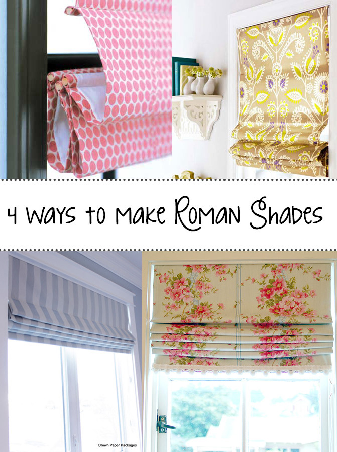 4 Ways to Make Roman Shades