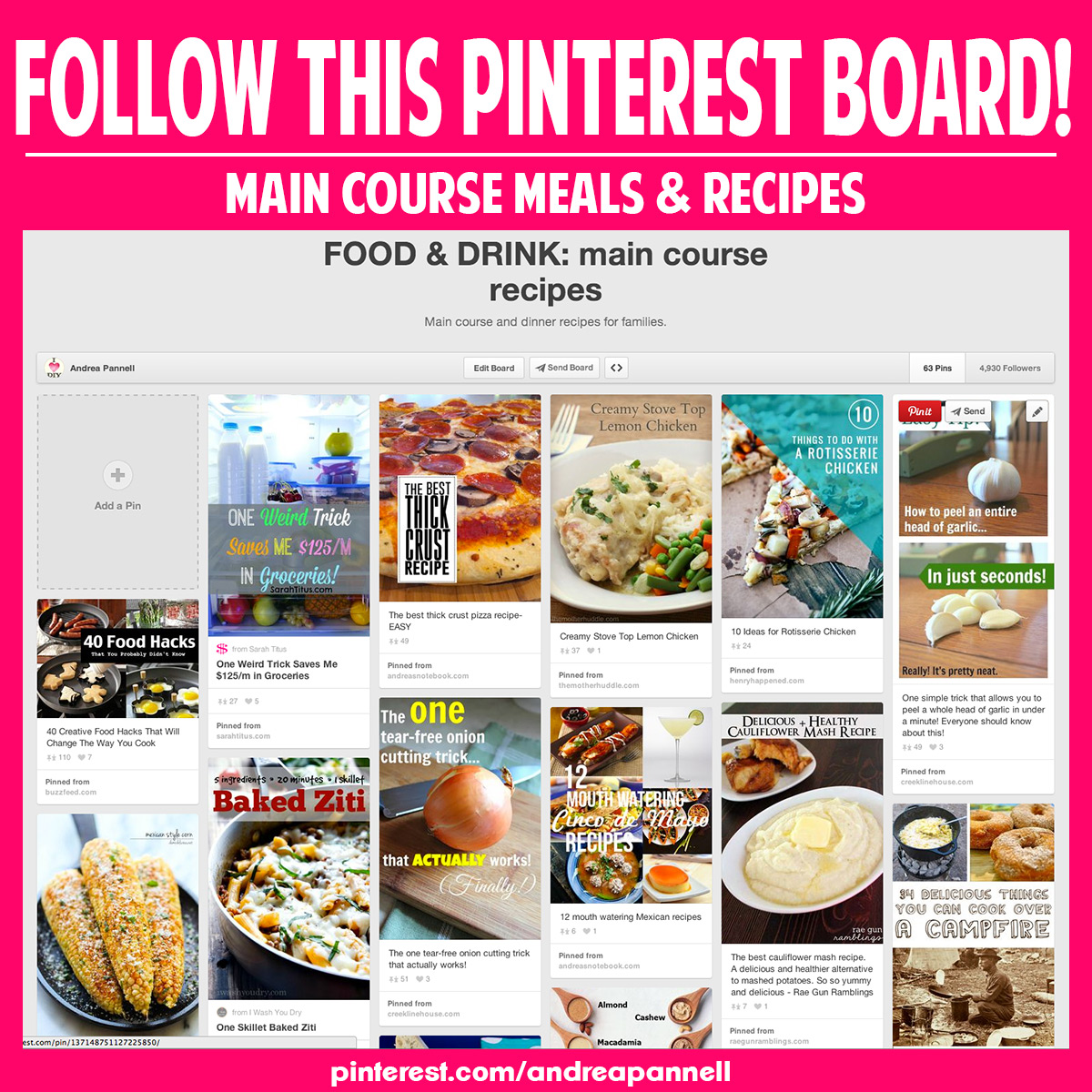 Love to eat? Follow this Pinterest board Andrea's Notebook