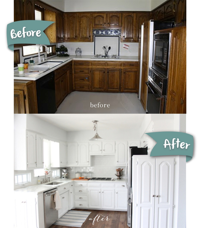 Classic white kitchen makeovers Andrea's Notebook
