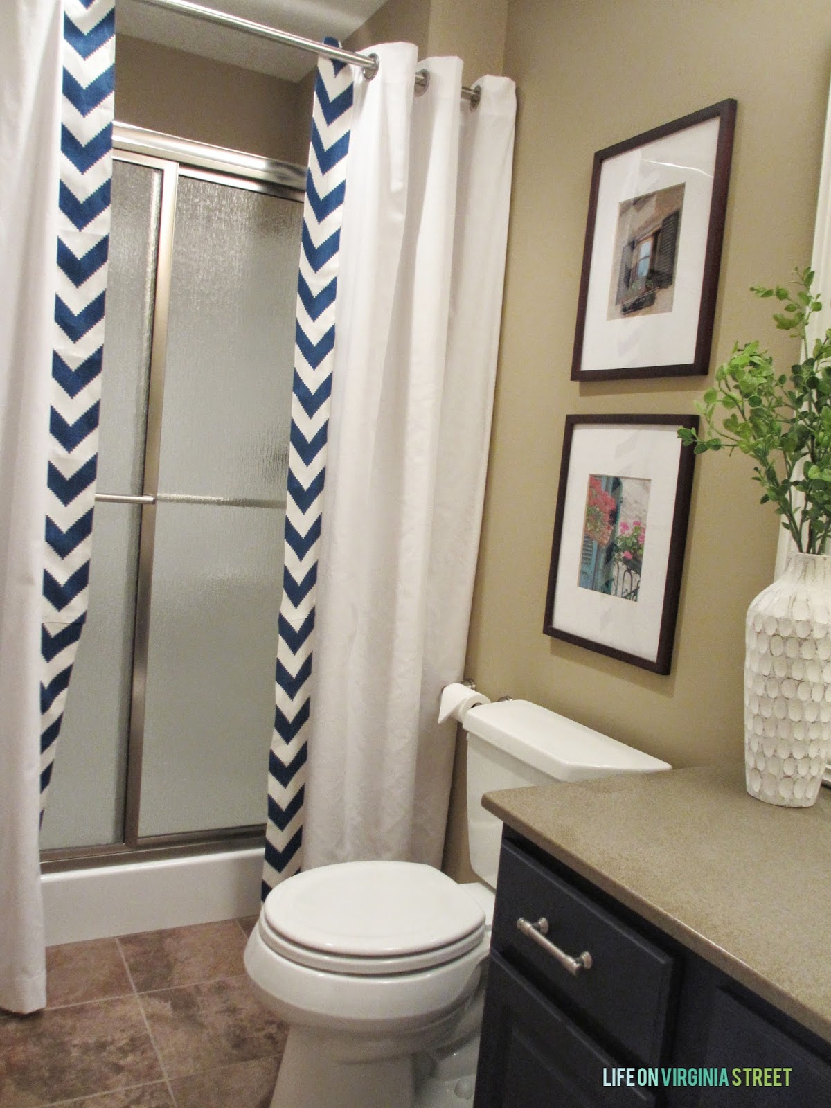 10 DIY shower curtains (sew and no sew) Andrea's Notebook