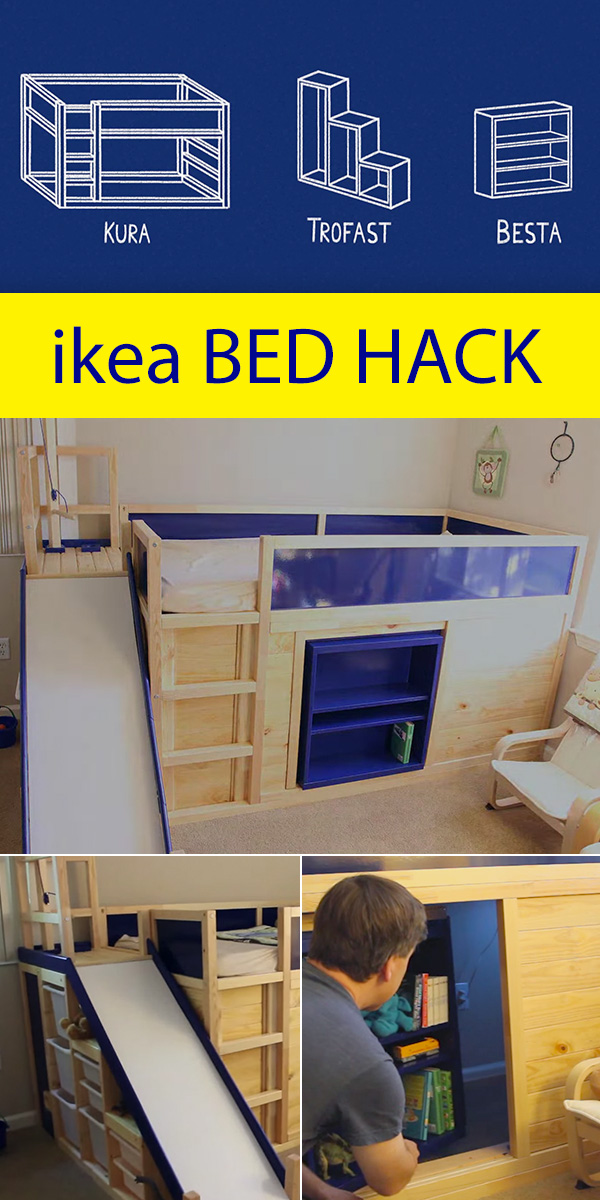 ikea kids bed with slide