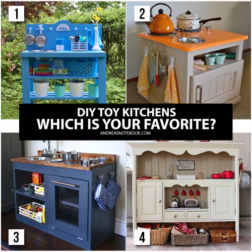 DIY Toy Kitchen Ideas and Tutorials