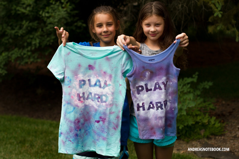 Play Hard Splatter Paint TShirt Tutorial
