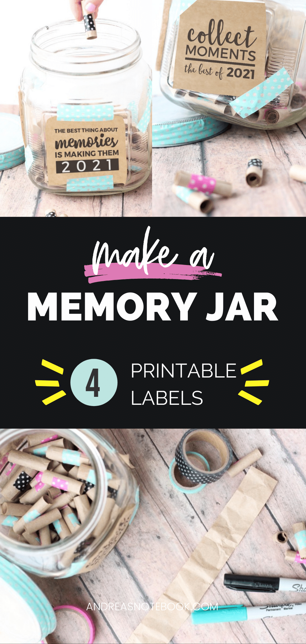 FREE Printable Memory Jar Labels! Fun Family Activity!