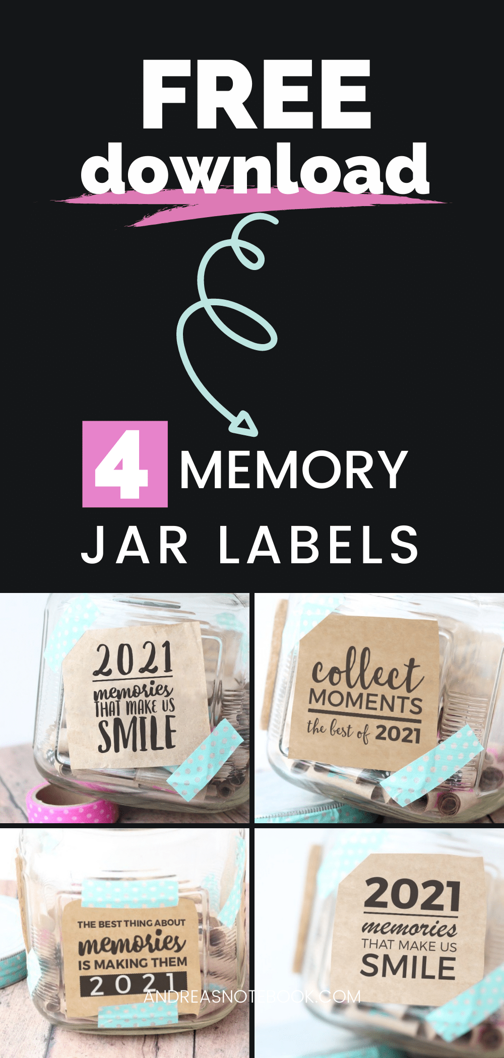 FREE Printable Memory Jar Labels! Fun Family Activity!