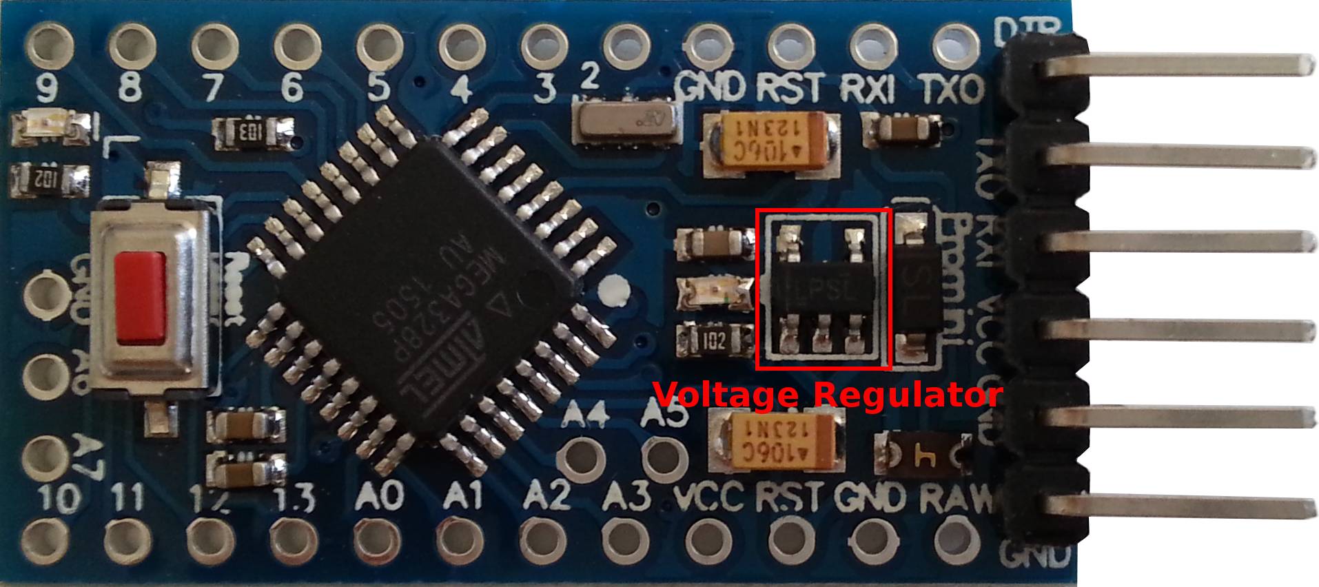 How to modify an Arduino Pro Mini (clone) for low power consumption