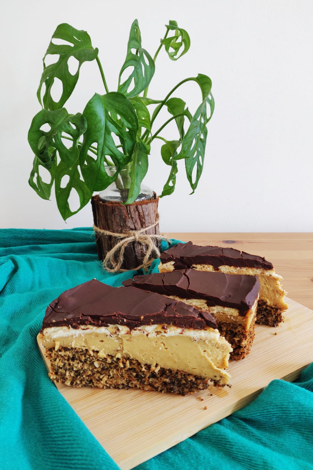 Prajitura cu blat cu mac&cocos si crema de vanilie