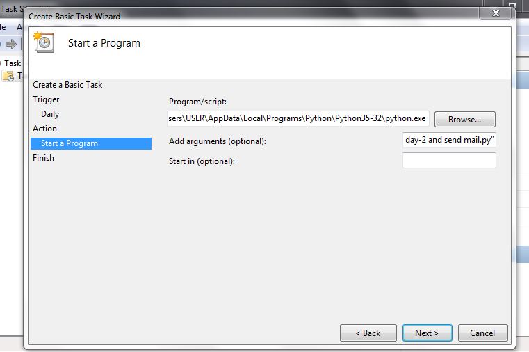 Python script to send emails in a specific day of month