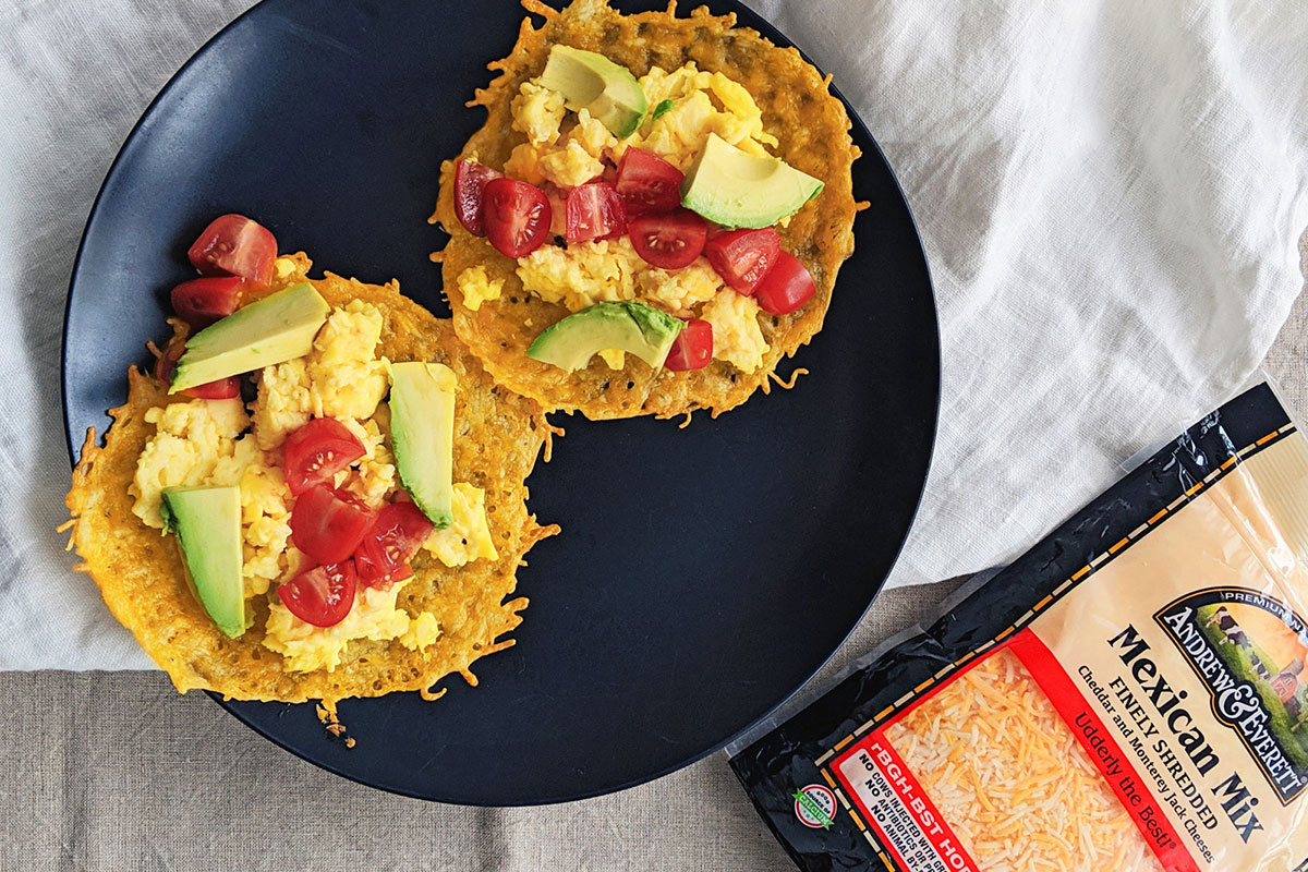 Cheesy Keto Taco "Shells" Andrew & Everett Cheese