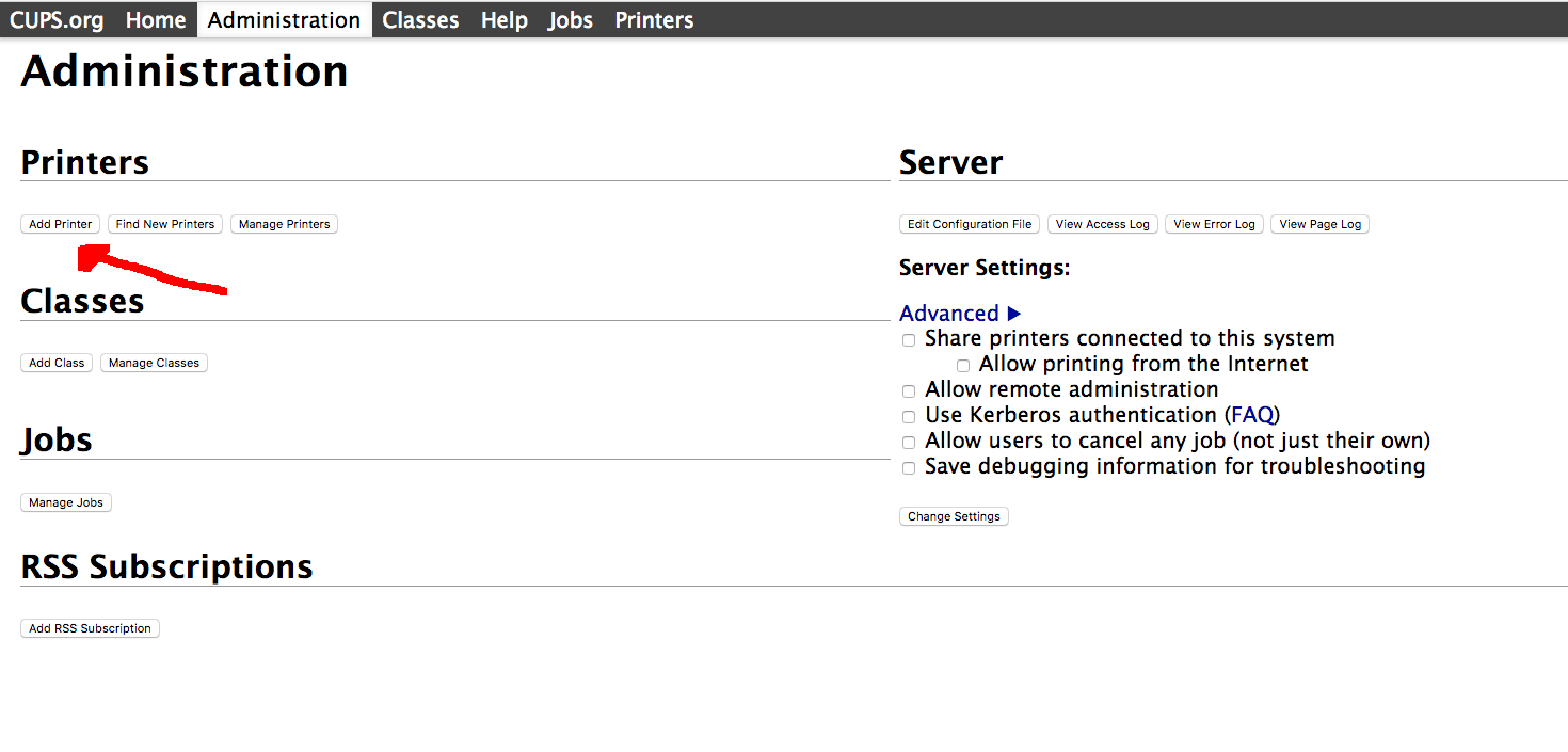Raspberry Pi Print Server