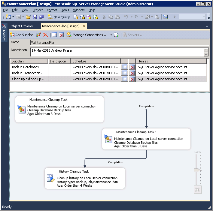 10 Maintenance Plans Andrew Fraser DBA
