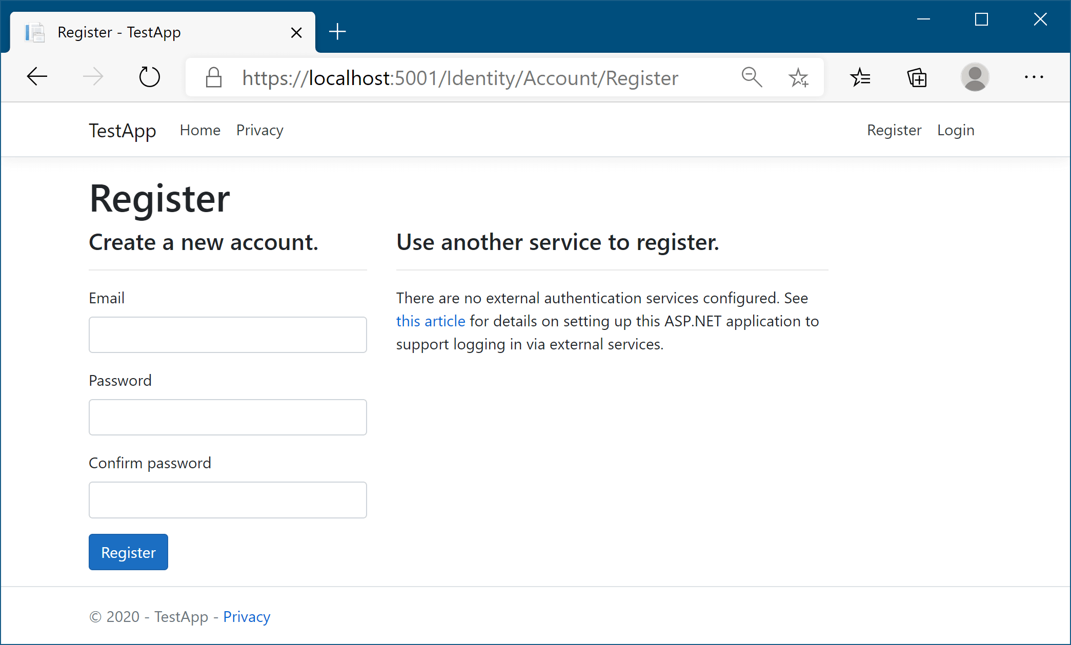 Customising the Core default UI without editing the PageModels
