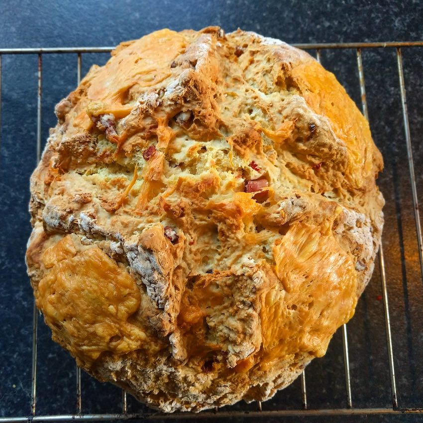 Recipe Chilli, cheese and bacon soda bread Andrew Mangan