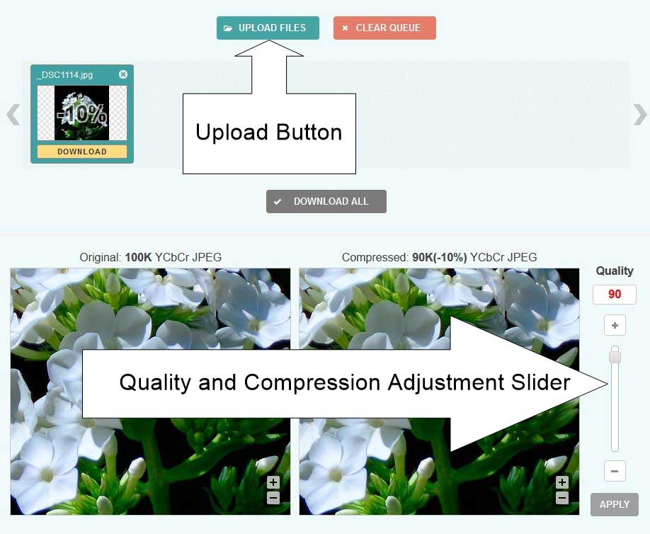Optimizilla Free Image Optimization Software
