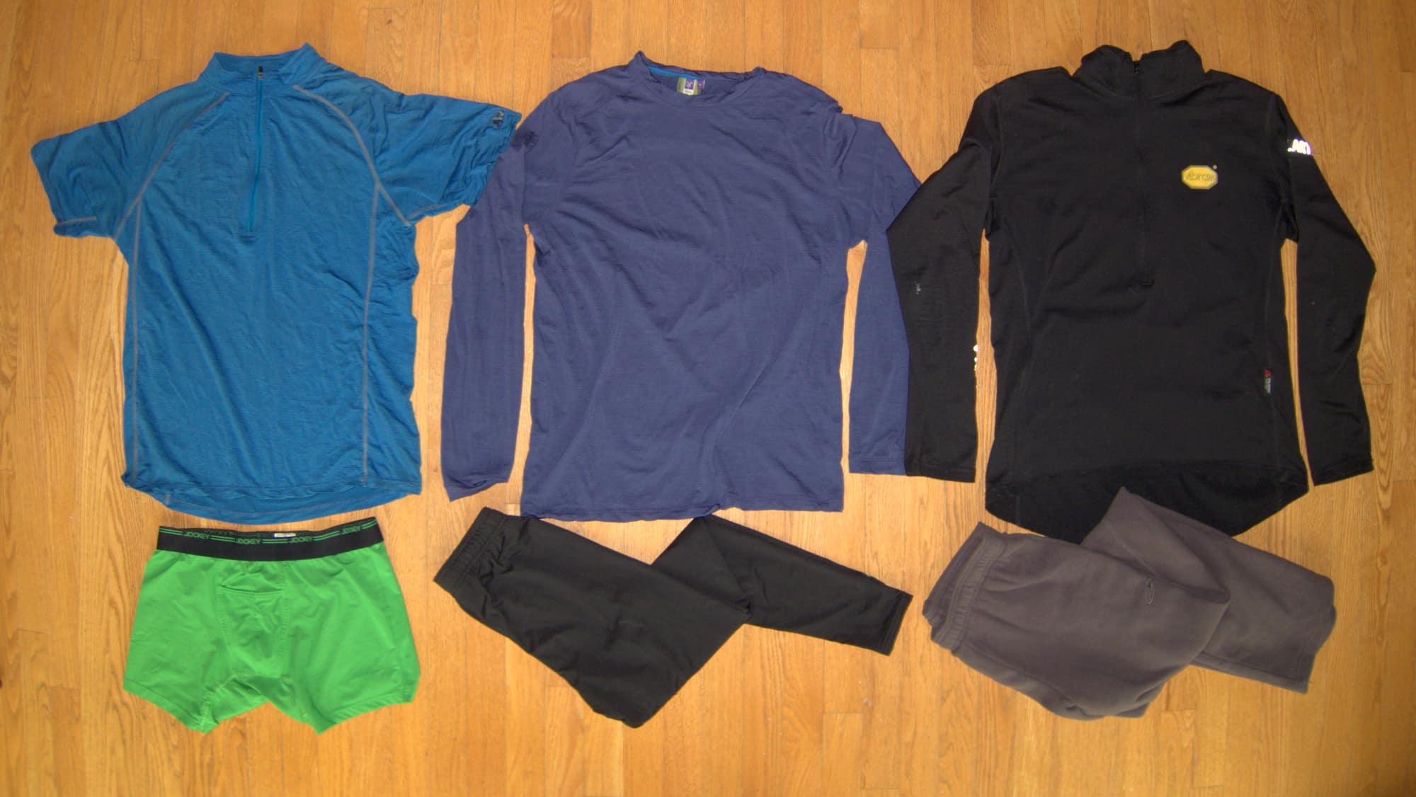 Core Backpacking Clothing Sleep Items 12 & 13 Sleeping clothes