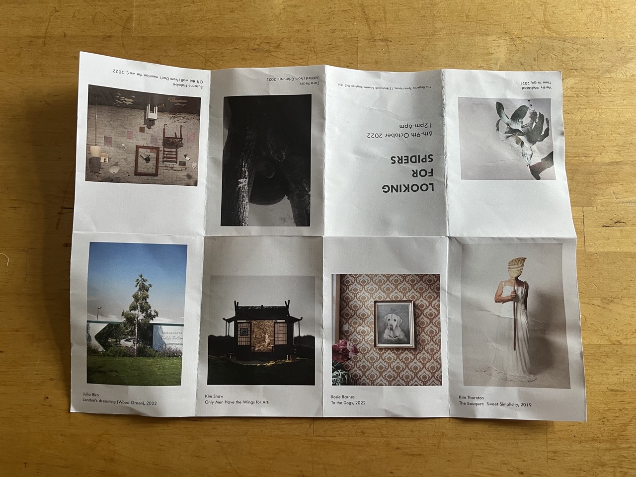 One sheet zines Andrew Sleigh