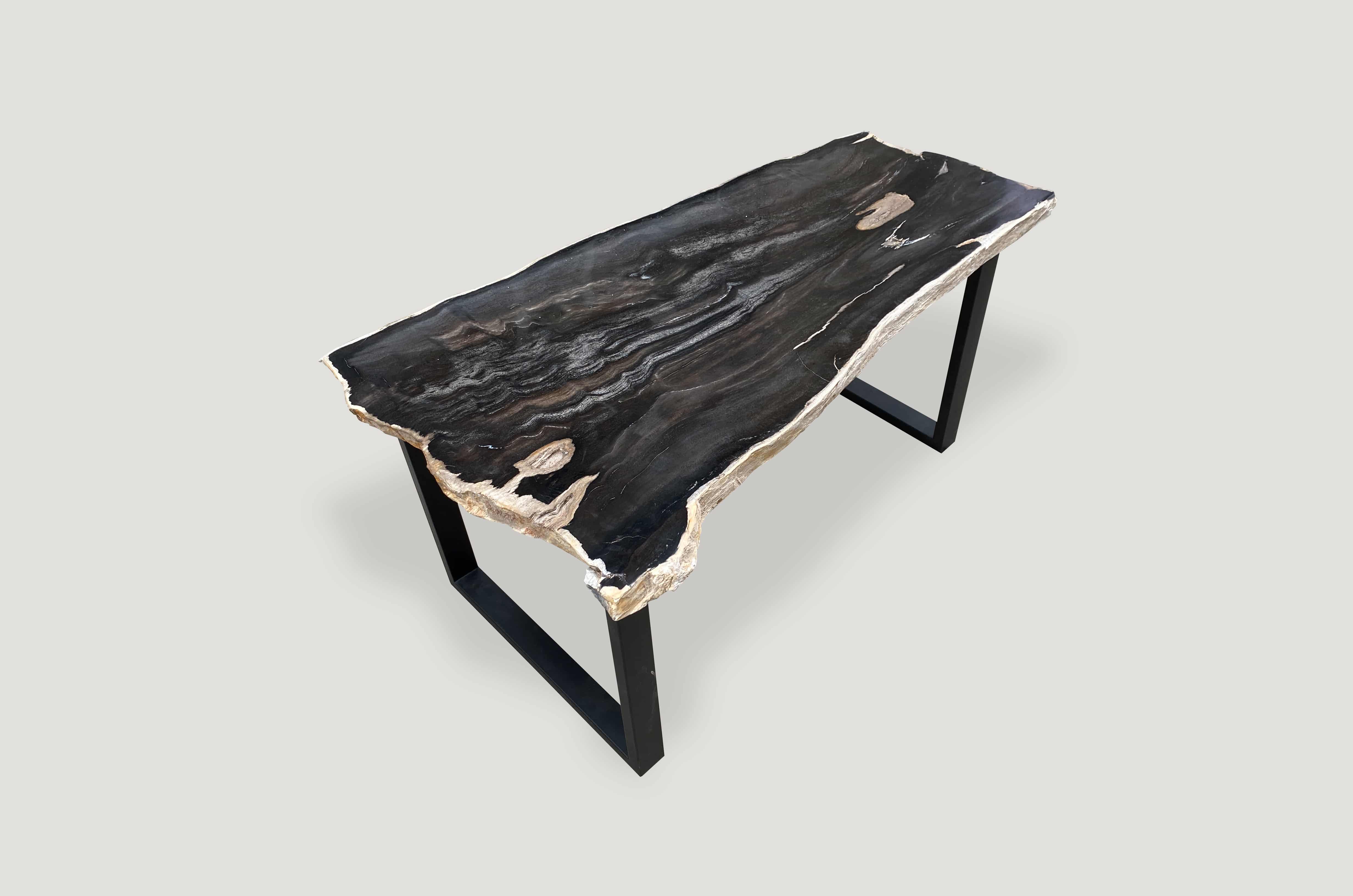 Slab Top Petrified Wood Coffee Table 346K Andrianna Shamaris