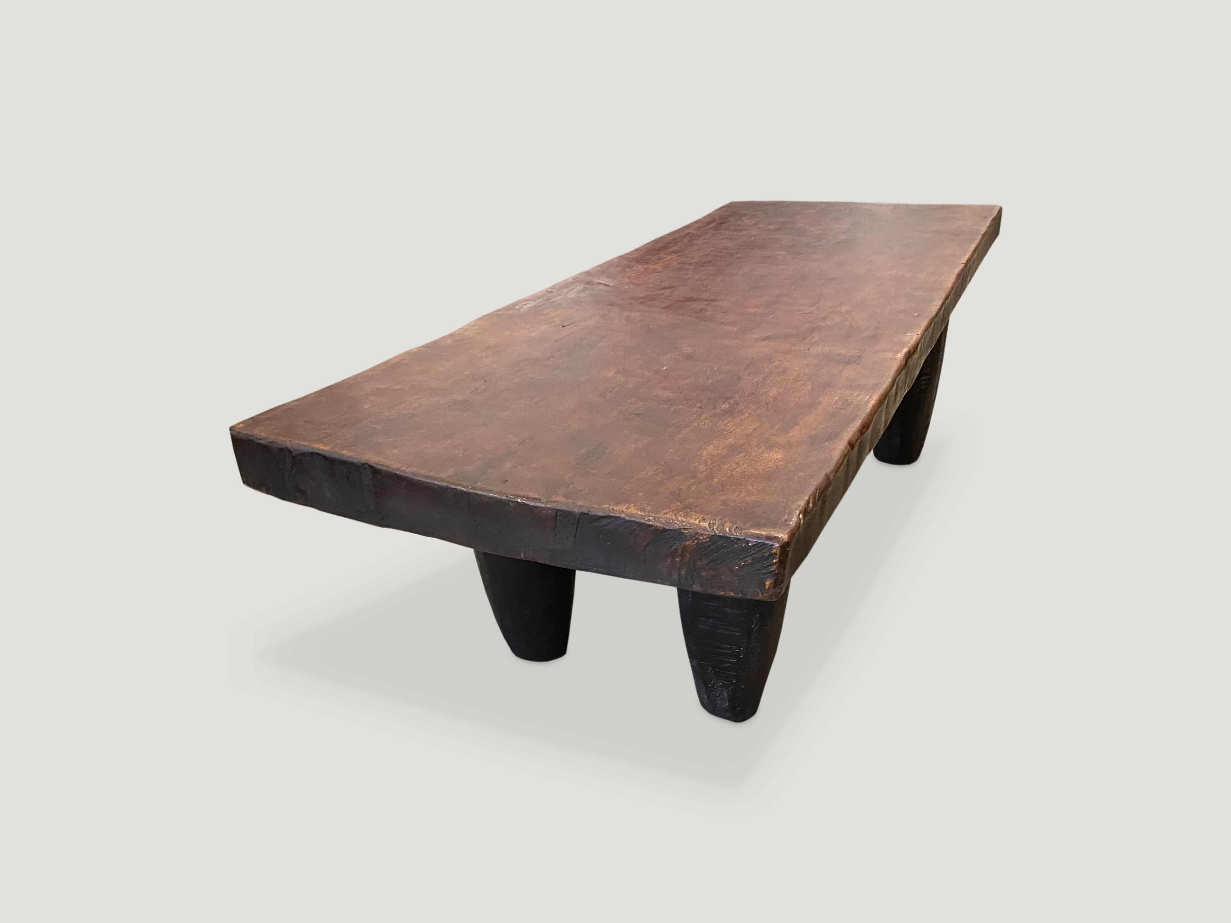 Iroko Wood African Bench or Coffee Table 300A Andrianna Shamaris