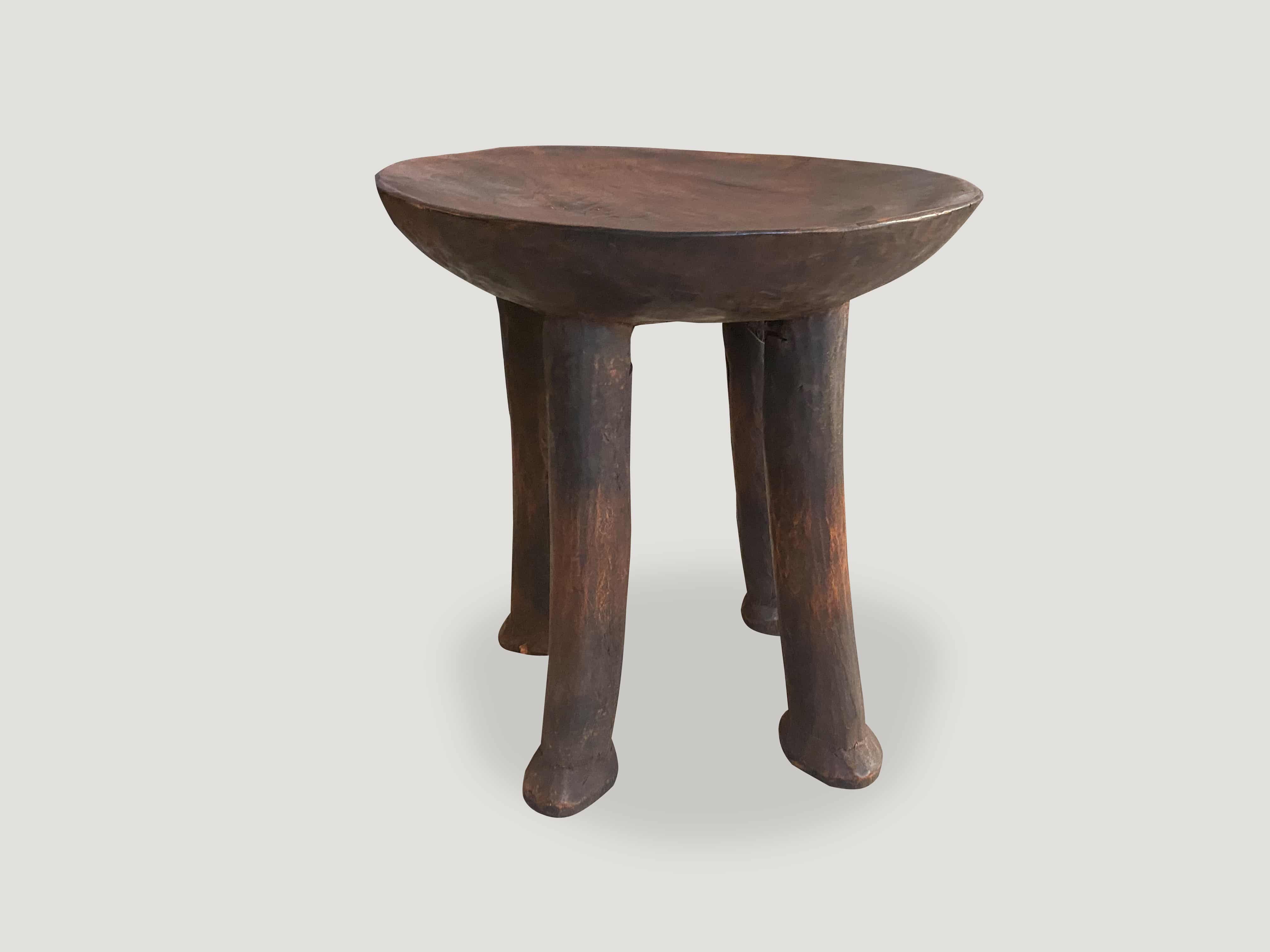 Antique African Stool or Side Table 140J Andrianna Shamaris