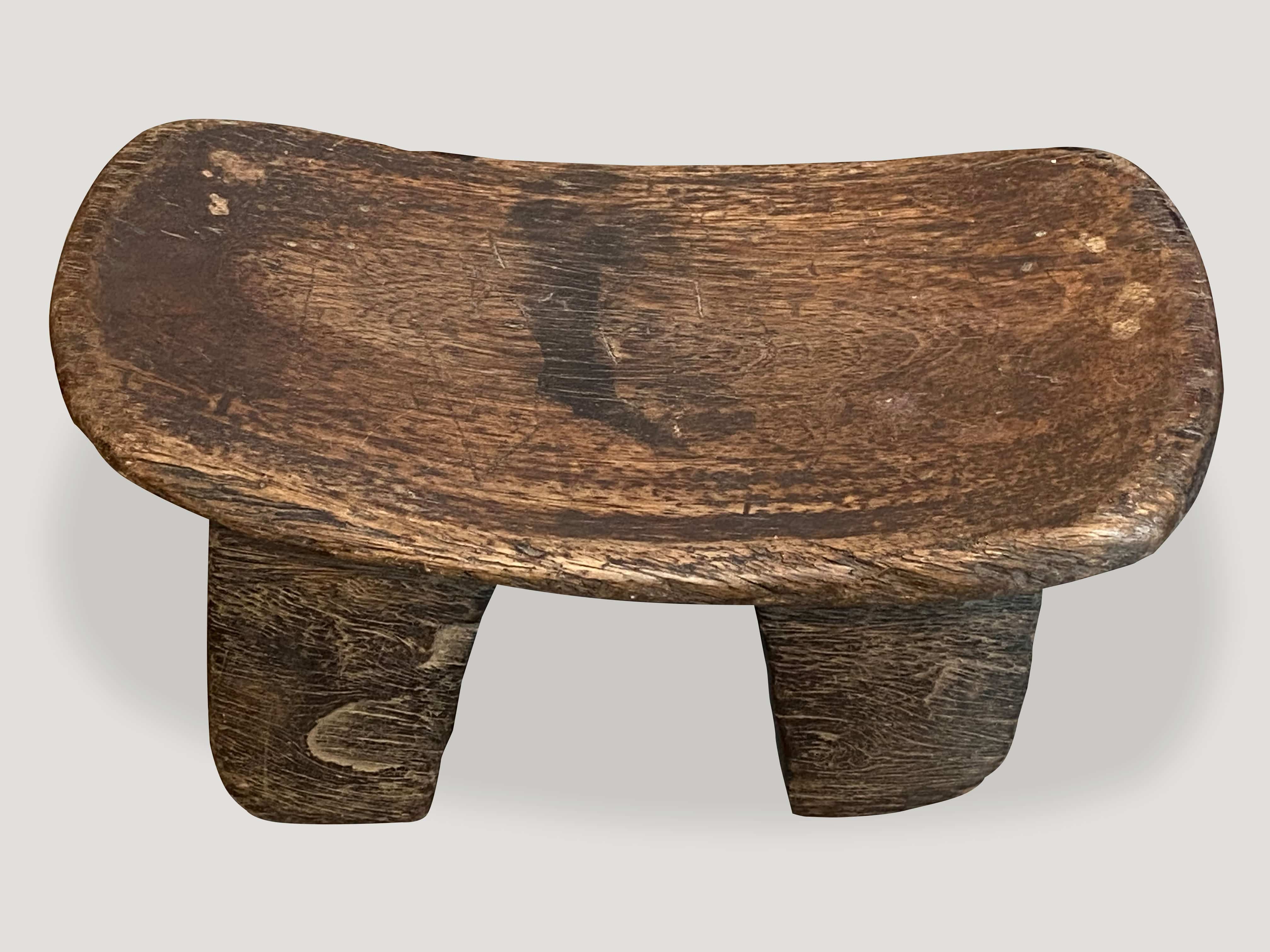 Antique African Stool 113H Andrianna Shamaris