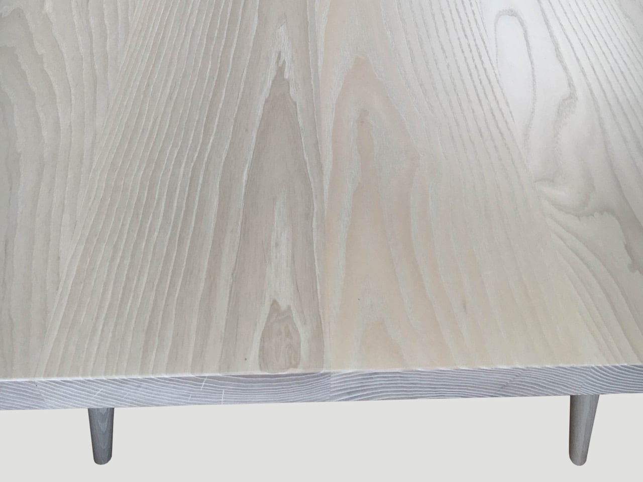 Bleached Ash Wood Dining Table 765P Andrianna Shamaris