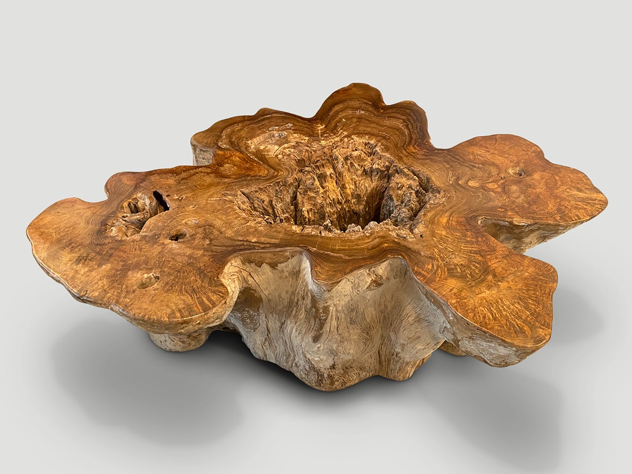 Impressive Organic Teak Coffee Table 3797M Andrianna Shamaris