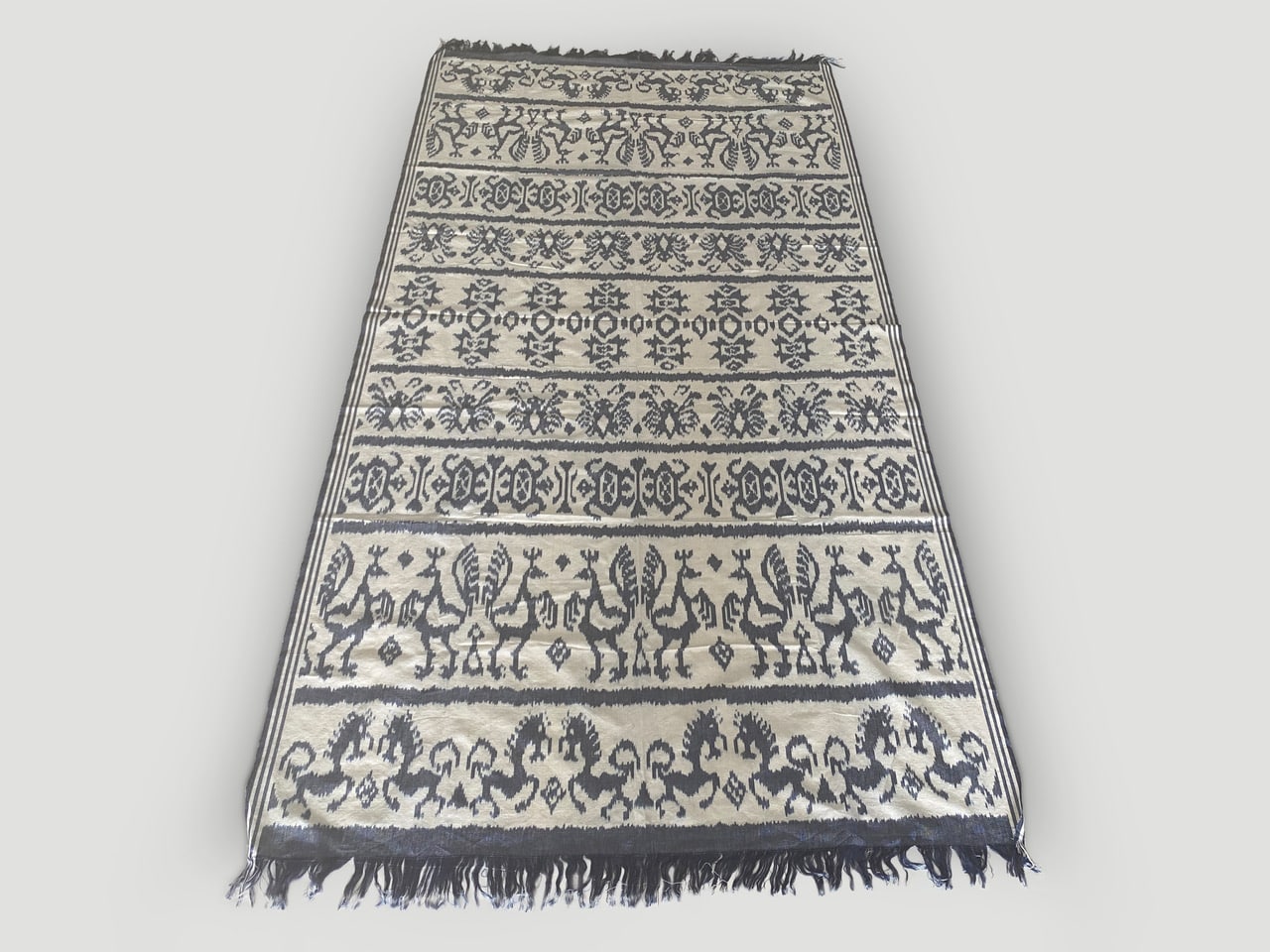 Blue and White Ikat 33NW Andrianna Shamaris