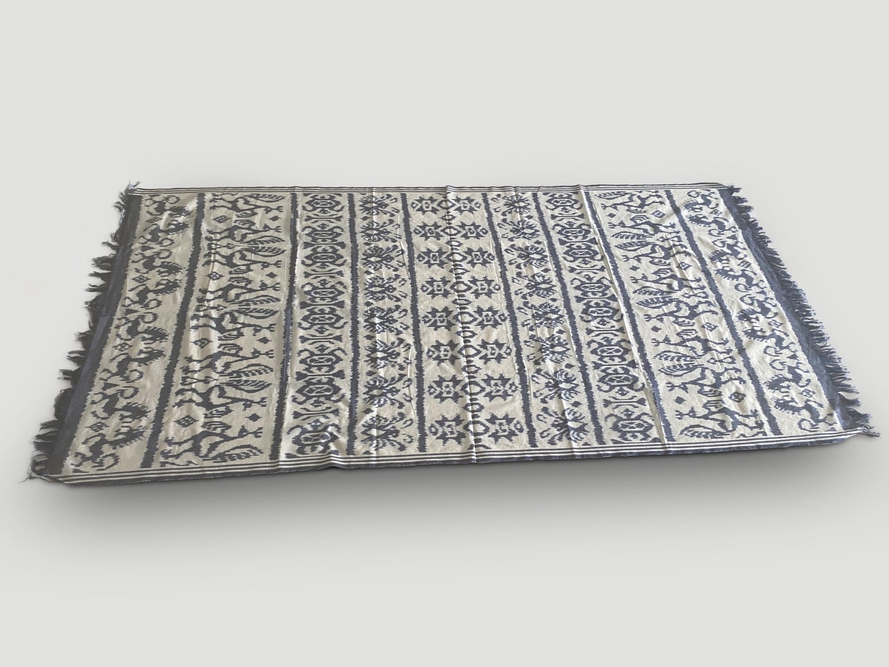 Blue and White Ikat 33NW Andrianna Shamaris