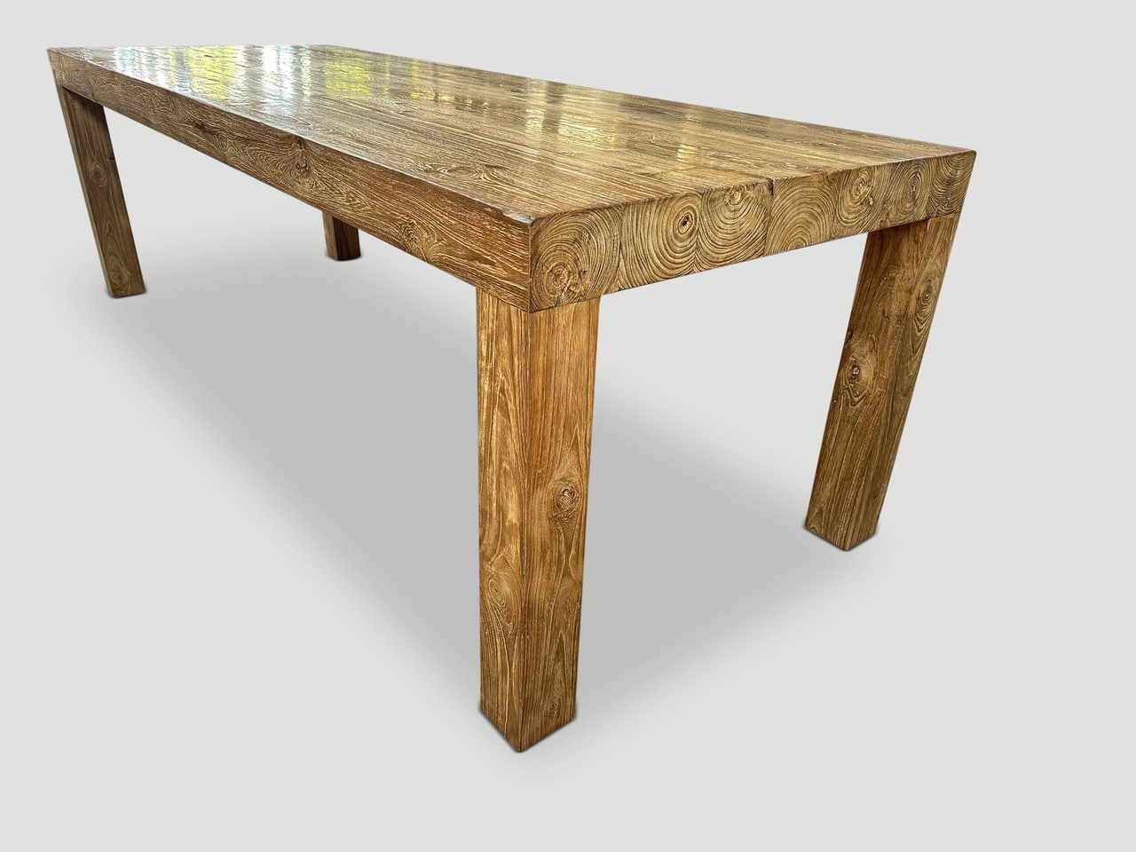 Modern Teak Wood Dining Table 165A Andrianna Shamaris