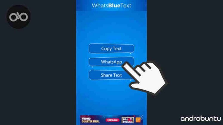 Cara Membuat Tulisan Unik Warna Biru Di WhatsApp Android
