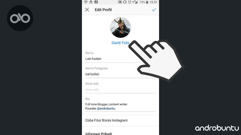 Cara Ganti Foto Profil Instagram (Panduan Pemula) Androbuntu