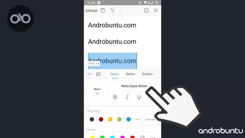 Cara Mengubah Font Tulisan di WPS Office - Androbuntu