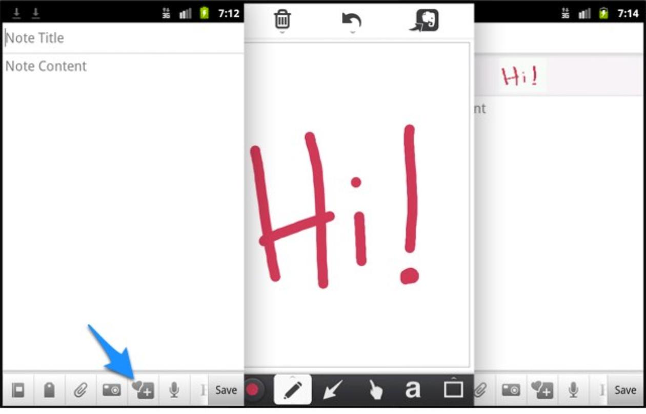 Evernote MAJ avec intégration de Skitch AndroidFrance