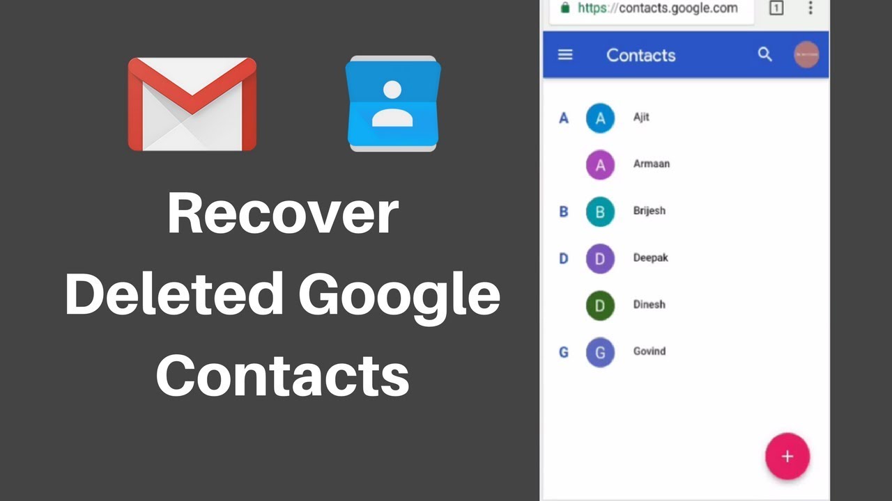 4 Ways On How To Recover Deleted Contacts From Gmail Effectively
