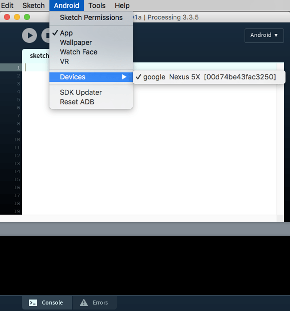 Processing for Android