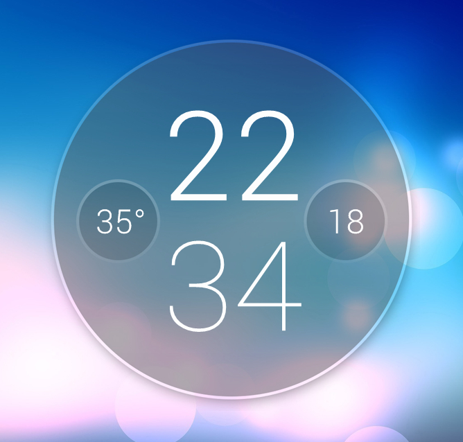 Moto Z Clock_XWidget for Android